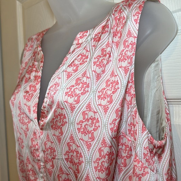 White House Black Market Sleeveless Print Dress Size 14 - Picture 7 of 13